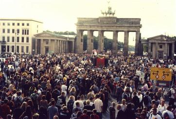 Die Hanfparade vor dem Brandenburger Tor