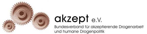 Logo des Bundesverbands fr akzeptierende Drogenarbeit und humane Drogenpolitik (akzept e.V.)