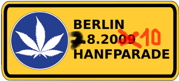 Banner zur Hanfparade