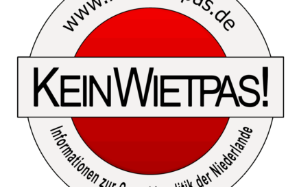 Logo von Kein Wietpas! mit der Webadresse