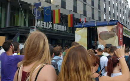 Foto vom Umzug bei der Hanfparade 2014