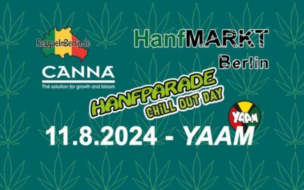 Am 11.8. Chillout Day im Yaam mit der Hanfparade