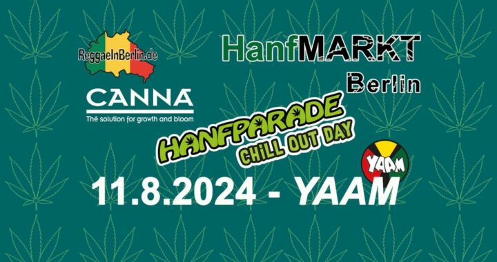 Am 11.8. Chillout Day im Yaam mit der Hanfparade