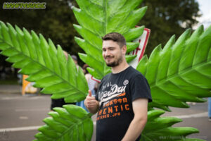 Hanfblatt auf der Hanfparade 2024 - Foto von Heinrich von Schimmer/eka